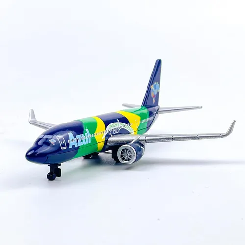 Miniatura 3 de AVIAMUSE Modelo de avión, modelo de avión azul avión adecuado para colección y Navidad, regalos de cumpleaños