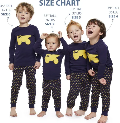 Miniatura 3 de Boys Pajamas Vehicle 2 Piece 100% Super Soft Cotton by Bluenido (12m-8y)