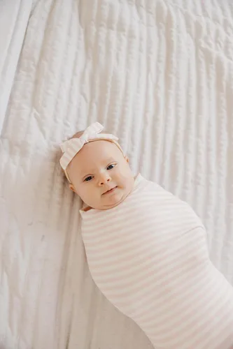 Miniatura 3 de Copper Pearl Diademas con lazos para bebés y niñas, lazos para recién nacidos, lazos para el pelo para bebé, lazos y diademas de nailon para bebé