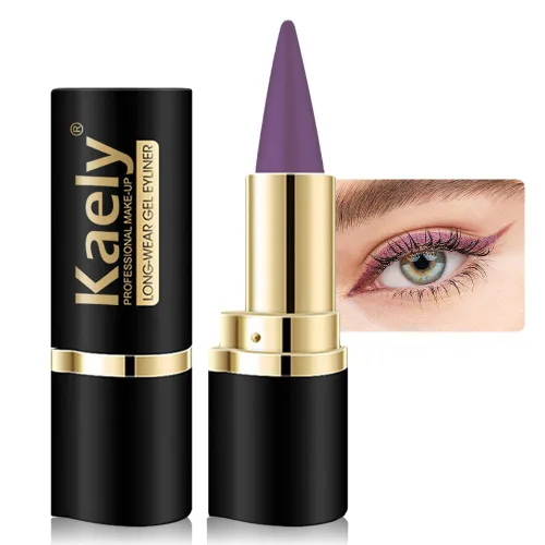 Miniatura 33 de evpct Delineador de ojos de gel negro y marrón 2 en 1, impermeable, a prueba de manchas, para Waterline, juego de pomadas de crema de cejas