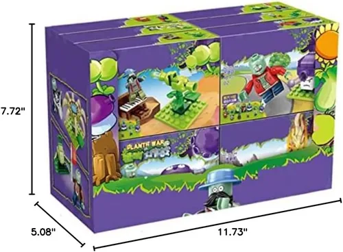 Miniatura 2 de JHESAO Plants and Zombies PVZ Toys Assembled Action Figures PVZ Set de juguetes ensamblables Serie 1 2 Grandes regalos para niños y fanáticos