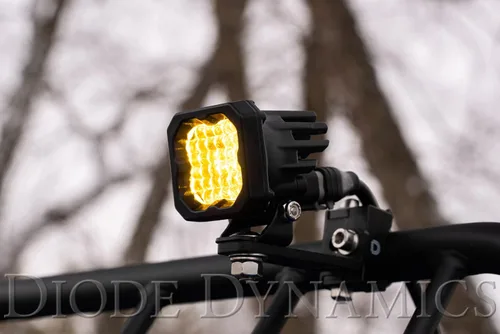 Miniatura 3 de Diode Dynamics SSC1 Luz LED deportiva estándar amarilla (par), inundación con retroiluminación ámbar
