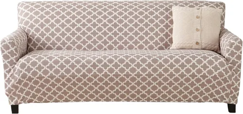 Miniatura 14 de Great Bay Home Funda elástica de felpa de terciopelo para silla con brazo, protector de muebles de silla de terciopelo, suave, antideslizante, alta