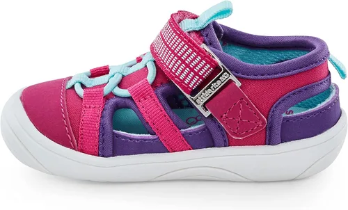 Miniatura 5 de Stride Rite 360 Tenis Blake para niñas, fucsia, talla 3 para bebés, Fuschia