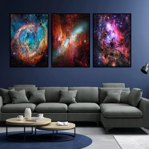 Miniatura 3 de pchmcu Paquete de 3 Kits de Pintura de Diamantes Galaxia para Adultos, Pintura de Arte de Diamantes 5D, Bricolaje Taladro Completo Cristal Estrás