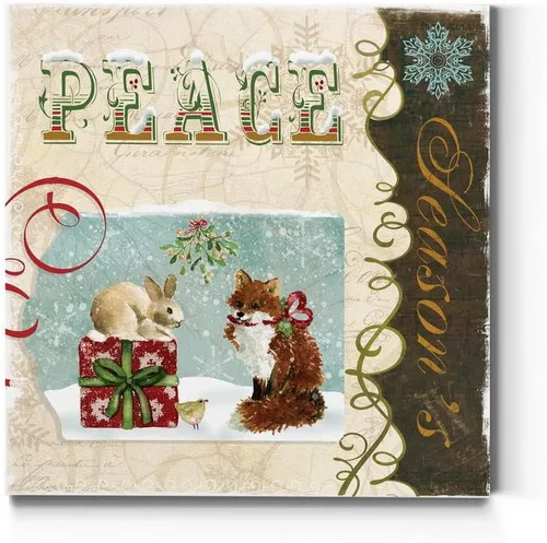 Miniatura 34 de Renditions Gallery Arte de pared de Doce días de Navidad, cuatro pájaros cantores, bonita obra de arte de invierno, decoración de canción navideña