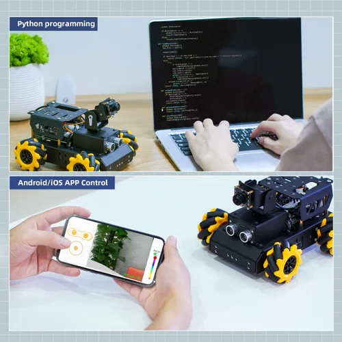 Miniatura 4 de TurboPi Robot Car para RaspberryPi AI Vision Camera Programable Smart Robot Car Kit, clasificación de color, seguimiento de línea, reconocimiento