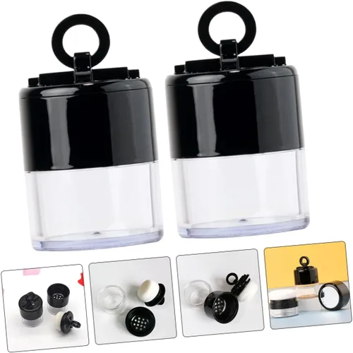Miniatura 6 de Beaupretty Soplo portátil hermético del polvo del maquillaje de la caja del polvo de los cosméticos con el envase vacío