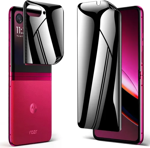 Miniatura 8 de Paquete de 2 protectores de pantalla de privacidad para Galaxy Note 10 Plus, antiespía, compatible con fundas, cobertura completa, soporte
