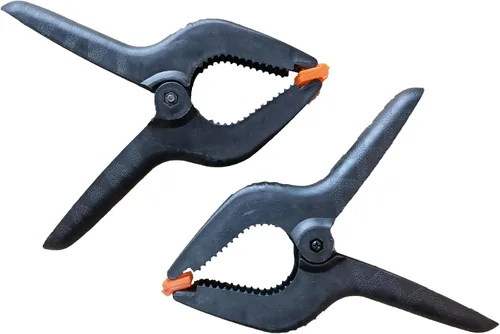 Miniatura 8 de ONDY Paquete de 2 abrazaderas de resorte grandes de 9 pulgadas, de muselina de nailon resistente, abrazaderas de carpintería, fondos de estudio