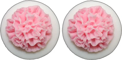 Molde de silicona de clavel multiuso: perfecto para decoración de pasteles, fabricación de jabón, velas y productos de aromaterapia (clavel B+B)