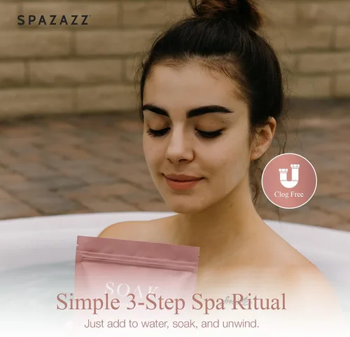 Miniatura 7 de Spazazz Sales de baño de sal del mar muerto – Sales de baño de aromaterapia con ondas de manzanilla sedosas – 33.3 onzas de sales naturales del mar