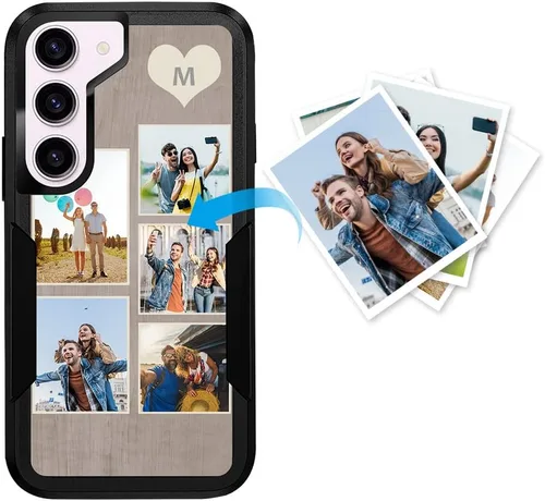 Miniatura 53 de Funda protectora personalizada para Samsung Galaxy S22 Ultra 5G (versión 2022), funda protectora de doble capa resistente con múltiples fotos, a