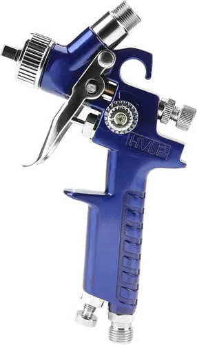 Miniatura 9 de pistola para pintar, Mini spray neumático profesional 0.8/0.039 in boquilla para reparación de pintura de automóviles (H-2000A 0.039 in)