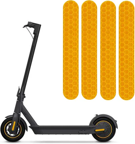 TOMALL Adhesivos reflectantes de noche autoadhesivos, tira de advertencia impermeable compatible con Ninebot Max G30, accesorios de decoración de