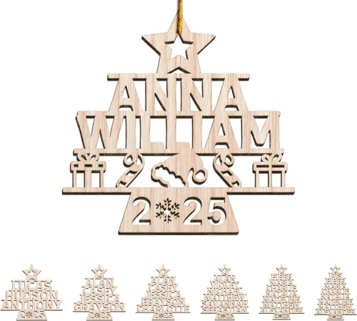 Miniatura 15 de Adorno de rana personalizado con estilo de joyería, adorno acrílico 2024 para niña, mujer, mamá, ideas de regalo de Navidad, decoración de árbol