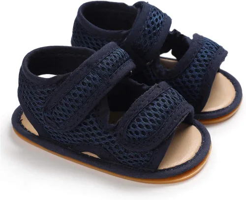 Miniatura 5 de E-FAK Sandalias de verano para bebés y niñas al aire libre, playa, suela suave de goma antideslizante para recién nacidos, zapatos para primeros