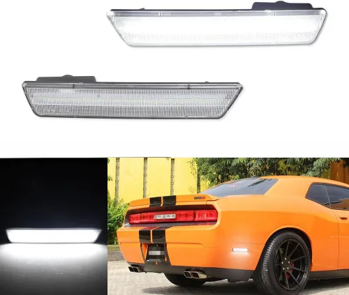 Miniatura 11 de juego completo de luces led amber transparentes compatibles con 2008 2009 2010 2011 2012 2013 2014 Dodge Challenger R/T Classic Rallye Redline SRT8