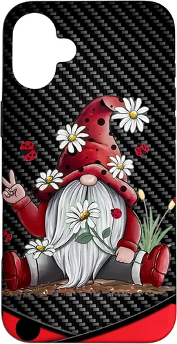 Miniatura 23 de Red Gnome Hippie Daisy Flowers Gnome Ladybugs - Christmas Case for iPhone 17