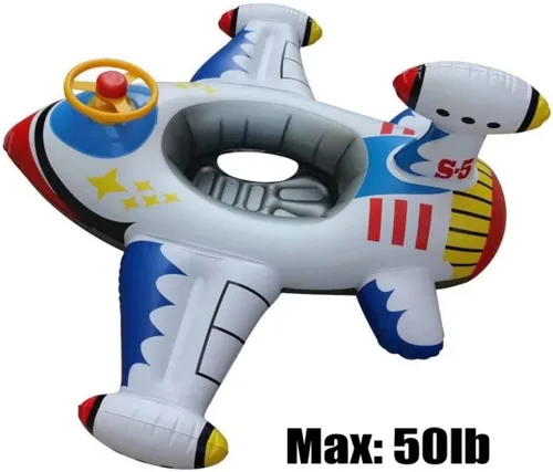 Miniatura 2 de Flotador inflable de la piscina del bebé del avión, flotador inflable de la natación del avión para el niño