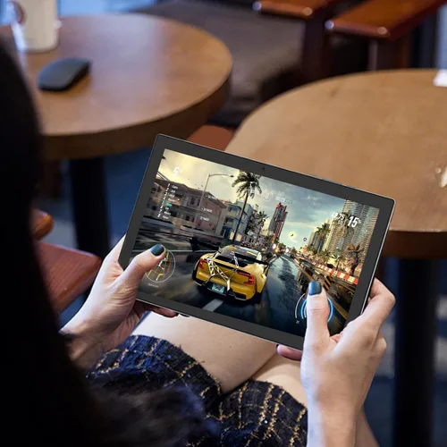 Miniatura 3 de CUPEISI Tablet Android 15 de 10.1 pulgadas 2 en 1 tabletas con teclado/ratón/estuche/lápiz capacitivo, 8 GB de RAM+32 GB de ROM (máximo 1 TB), Azul