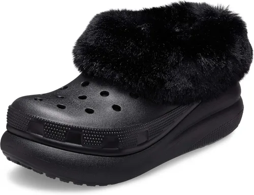 Crocs Zapato clásico unisex con forro Furever Crush para adultos