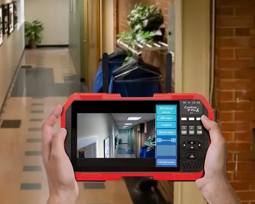 Miniatura 2 de Triplett 8075 CamView IP Pro-X - Probador de cámara CCTV con PoE, servidor DHCP incorporado y pantalla táctil TFT de 7 pulgadas - NTSC/PAL, HD-CVI