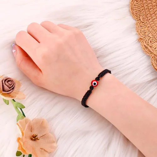 Miniatura 9 de SUMMER LOVE Handmade Jewelry Evil Eye Bracelets with Card,Black Red String Bracelets Kabbalah Protection Luck Amulet for Women Men Friends Pulseras
