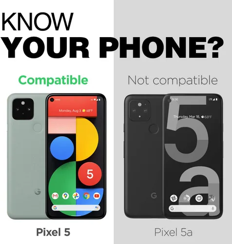 Miniatura 2 de ENCASED RebelShield - Funda para Pixel 5 con protector de pantalla, funda protectora de cuerpo completo resistente con protector de pantalla
