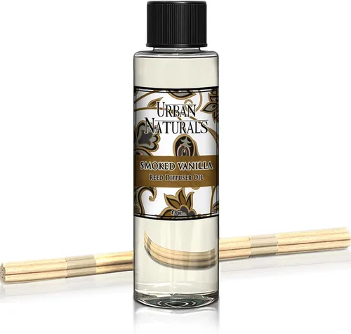 Miniatura 61 de Urban Naturals Recambio de aceite difusor de varillas ámbar y lavanda, lavanda relajante, ámbar cálido, aroma calmante para habitación, 4 onzas +
