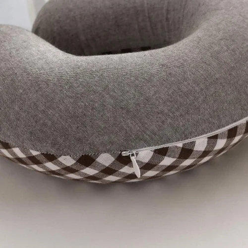 Miniatura 6 de Almohada de cuello de trigo sarraceno para dormir, almohada en forma de U, almohada de enfriamiento para dormir cervical de viaje, soporte