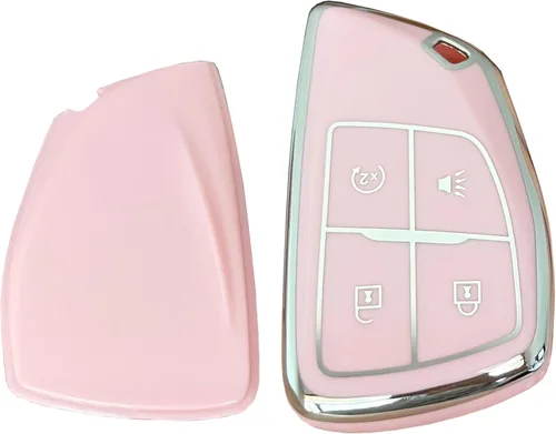 Miniatura 3 de para Funda de Llavero de Chevy Protector de Llave Compatible con 2021-2025 Chevy Tahoe Suburban GMC Yukon Denali Silverado Llaves Inteligentes