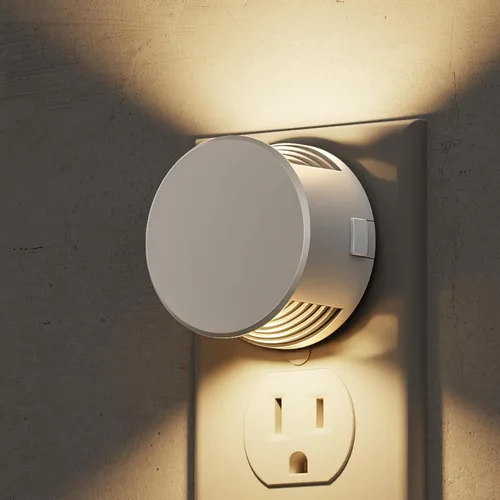 Miniatura 9 de L LOHAS LED Luces nocturnas enchufables a la pared, [paquete de 2] Luz nocturna enchufable con sensor de luz, brillo ajustable, luz blanca diurna