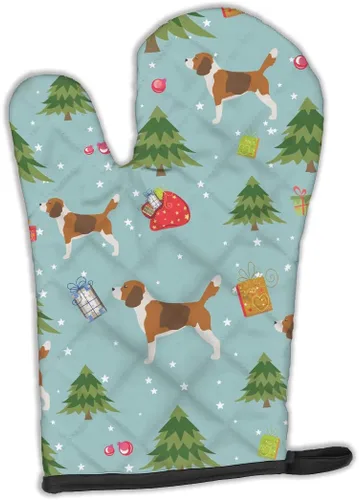 Miniatura 22 de Caroline's Treasures BB4872OVMT - Guante de horno de Navidad Affenpinscher resistente al calor, grueso para sartenes calientes y horno, manopla