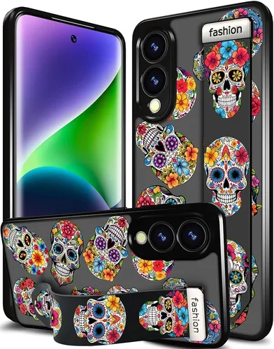 Miniatura 37 de Compatible para Samsung Galaxy S23 Funda Bonita con Correa Soporte Dedo Kickstand, Fundas de Silicona Geniales de Diseñador Funda Cover - Mariposa