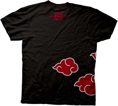 Miniatura 2 de Ripple Junction Naruto Shippuden - Camiseta unisex con nubes antihojas peso pesado 100 algodón Negro