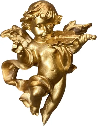 Estatua creativa de ángel escultura de pared, querubín colgante de resina, adornos coleccionables para el hogar, estante de TV, oficina,