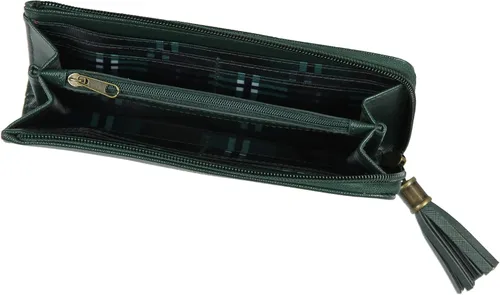 Miniatura 3 de Bioworld Cartera de Harry Potter de diseño Hogwarts Houses con cremallera de cuero sintético para mujer