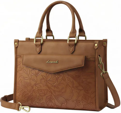Miniatura 4 de LOVEVOOK Bolsos y carteras para mujer, cartera de moda tipo satchel, bolso cruzado de cuero sintético con asa superior para el hombro para damas