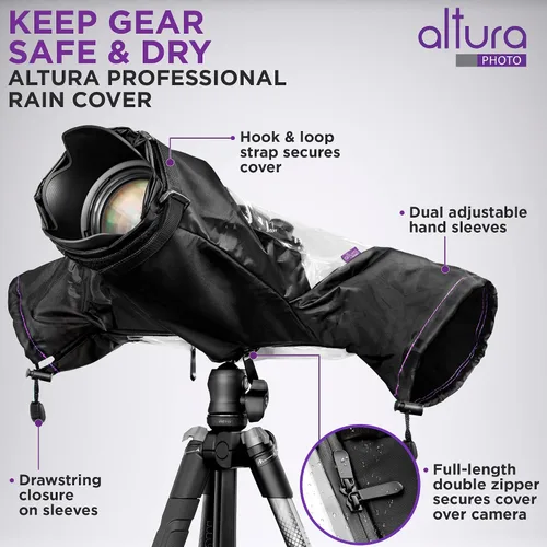Miniatura 2 de Altura Photo Cubierta impermeable profesional para cámaras Canon, Nikon, Sony DSLR y sin espejo y lentes, accesorios para fotografía