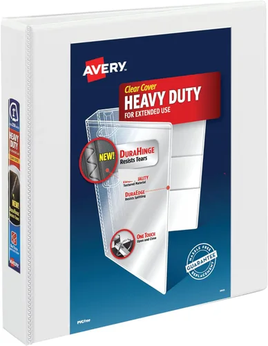 Miniatura 14 de Carpeta resistente Avery para trabajos, Blanco Paquete de 10