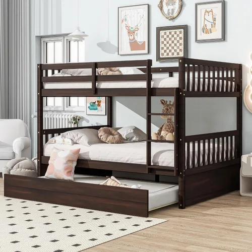 Miniatura 19 de Litera individual sobre individual con 2 cajones de almacenamiento, convertible en 2 camas (cama de plataforma y cama alta junior), cabecera