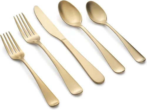 Miniatura 8 de Cambridge Silversmiths Rhiannon Black Satin - Juego de cubiertos de 20 piezas, servicio para 4 Negro