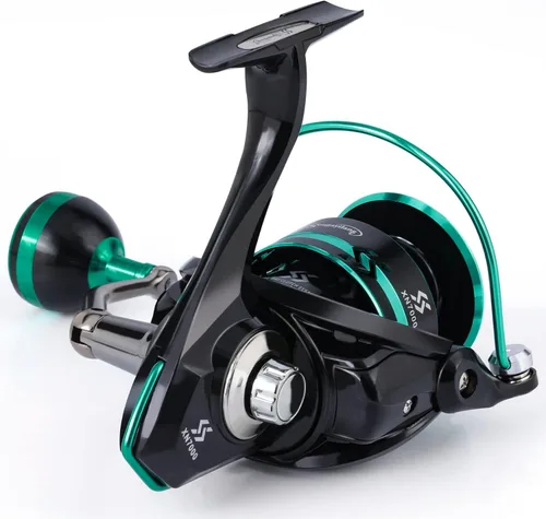 Miniatura 3 de Sougayilang Carretes giratorios ligeros ultra suaves potentes carretes de pesca rojo y azul y dorado A-azul