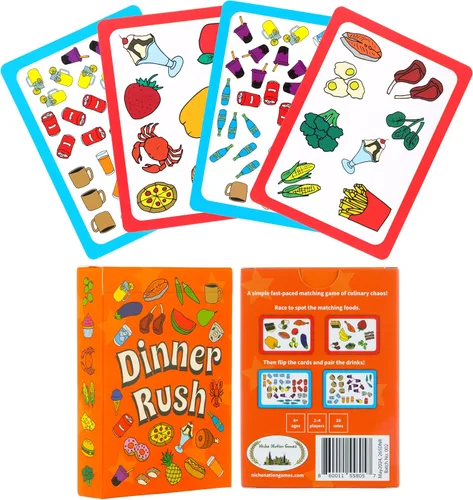 Miniatura 6 de Juego premiado Dinner Rush - Actividades de restaurante para niños en tamaño bolsillo - 2 en 1: emparejamiento de imágenes y cantidad