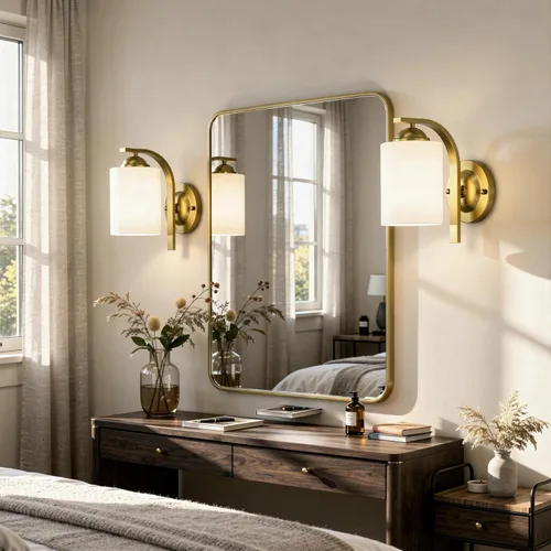 Miniatura 2 de Apliques de Pared Luces Lámpara para Dormitorio Baño, Accesorios de Luz de Tocador Modernos, Linternas de Iluminación de Montaje en Pared