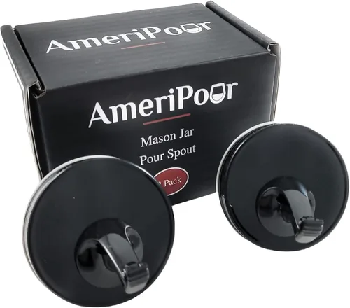 Miniatura 9 de Mason Jar Pour Spouts Stainless With Flap - Para Moonshine y Whisky - Hecho 100% en los Estados Unidos. Boquillas de tarro Mason de flujo libre que