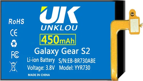 Miniatura 2 de Gear S2 - Batería de repuesto mejorada de polímero de litio de 450 mAh para Samsmung Galaxy Gear S2 Frontier SM-R730 y Gear S2 Classic SM-R735
