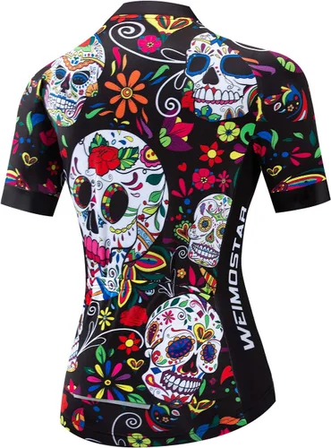 Miniatura 2 de JPOJPO Camiseta de ciclismo para mujer, de secado rápido, transpirable, reflectante, S-2XL