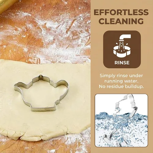 Miniatura 6 de Cortador de galletas de acero inoxidable para tazas de té, taza de té y taza de té, ideal para fiestas de té, bodas y sándwiches, tazas grandes